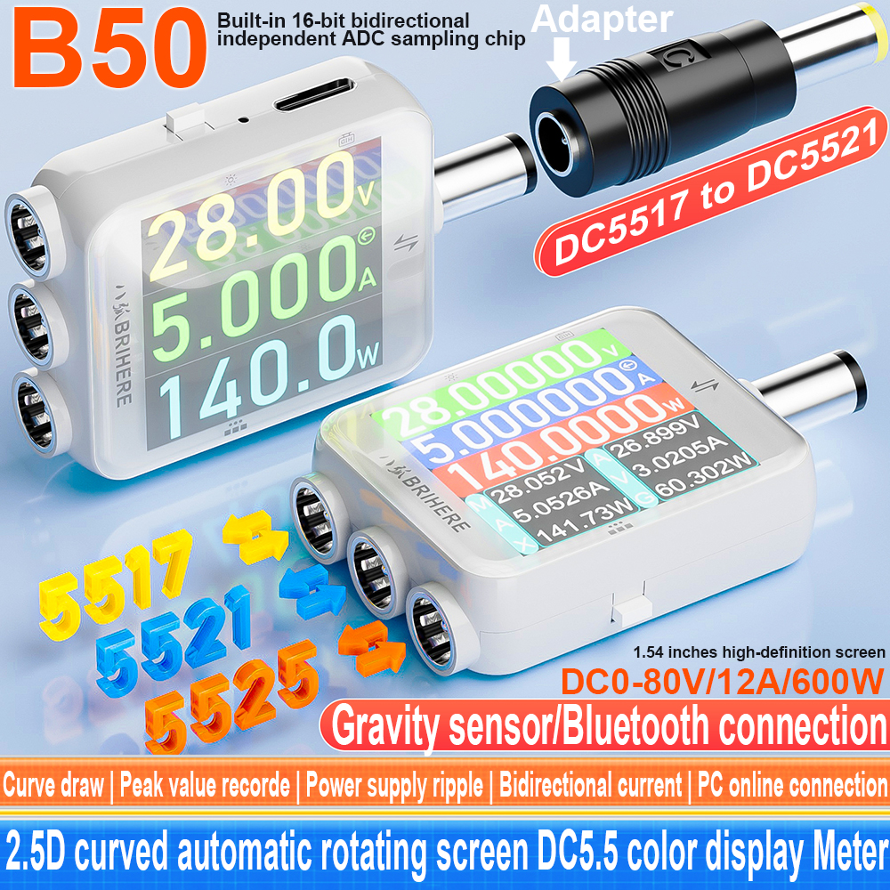 Usb Ammeter Tester - B50 DC5.5 High Precision Tester Digital