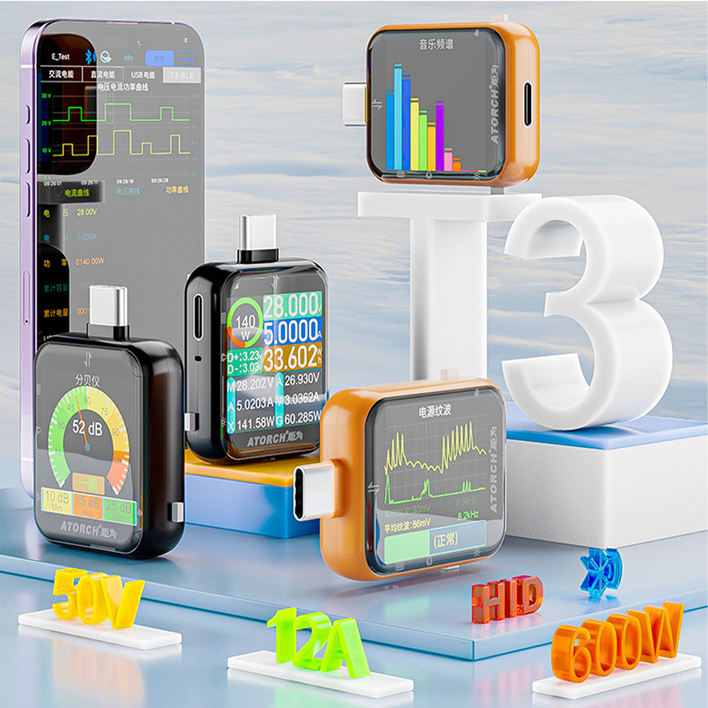 T3 Touch Control Gravity Senso - Usb Ammeter Tester incelemesi ve fiyatı