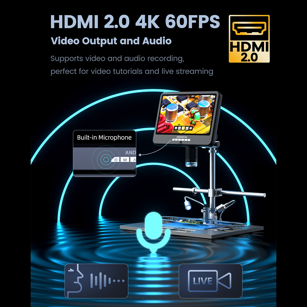 Andonstar 4K 60FPS HDMI Digita - Electronics Repair Plus incelemesi ve fiyatı