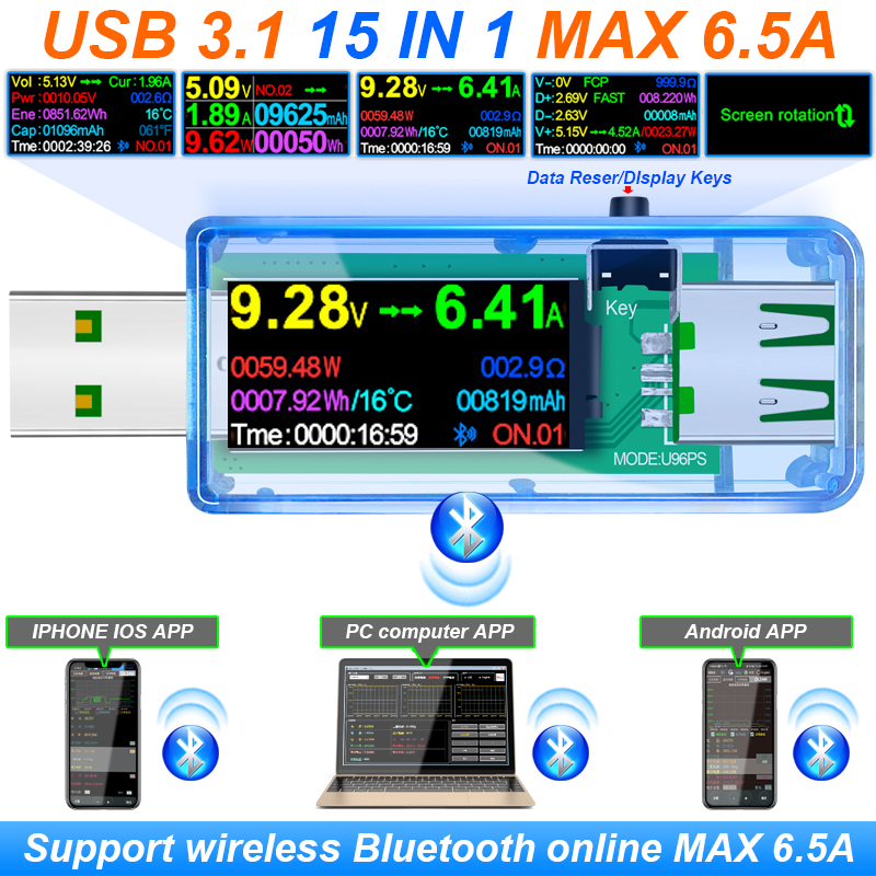 15 IN 1 USB 3.1 Tester DC Digi - Usb Ammeter Tester incelemesi ve fiyatı