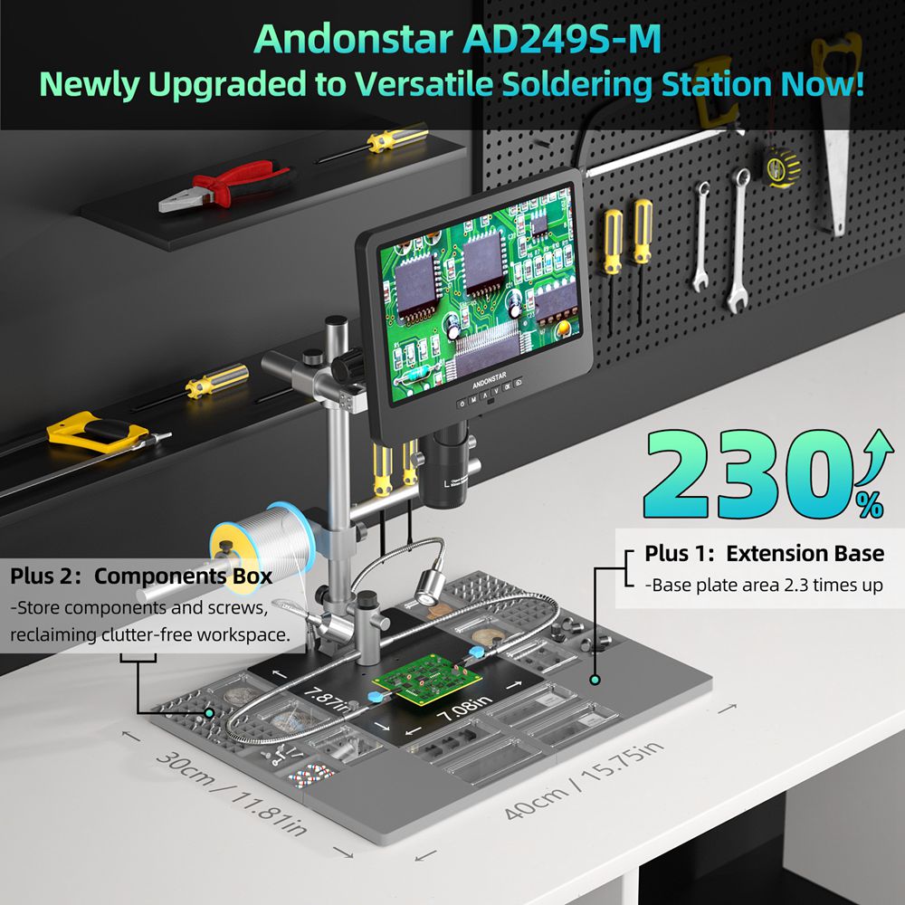Andonstar AD249SM-Plus Trinocu - Electronics Repair Plus incelemesi ve fiyatı