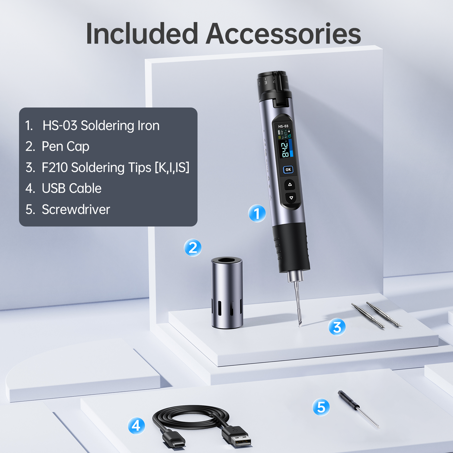 HS03 Plus 100-450°C Cordless S - Electronics Repair Plus incelemesi ve fiyatı