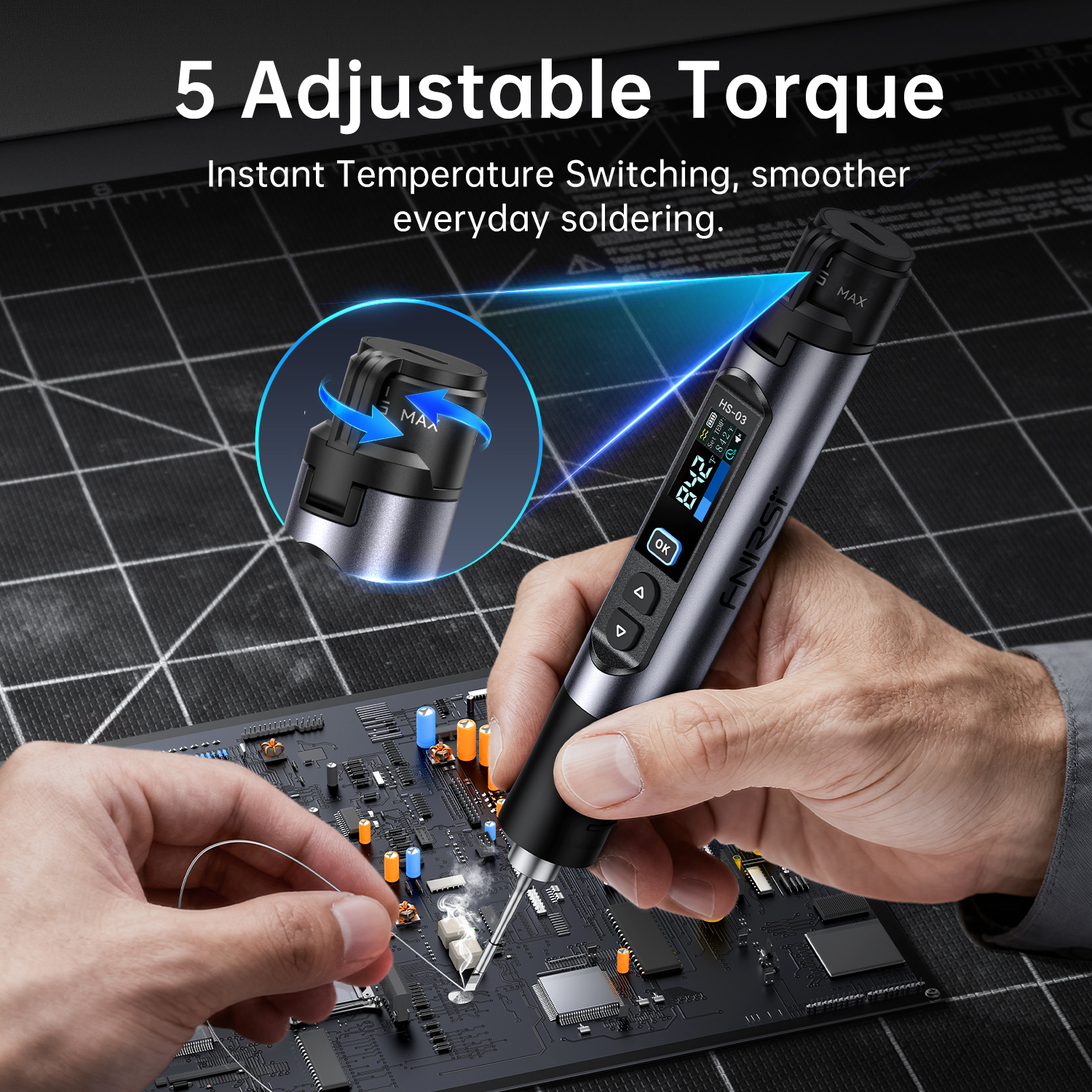 HS03 Plus 100-450°C Cordless S - Electronics Repair Plus incelemesi ve fiyatı