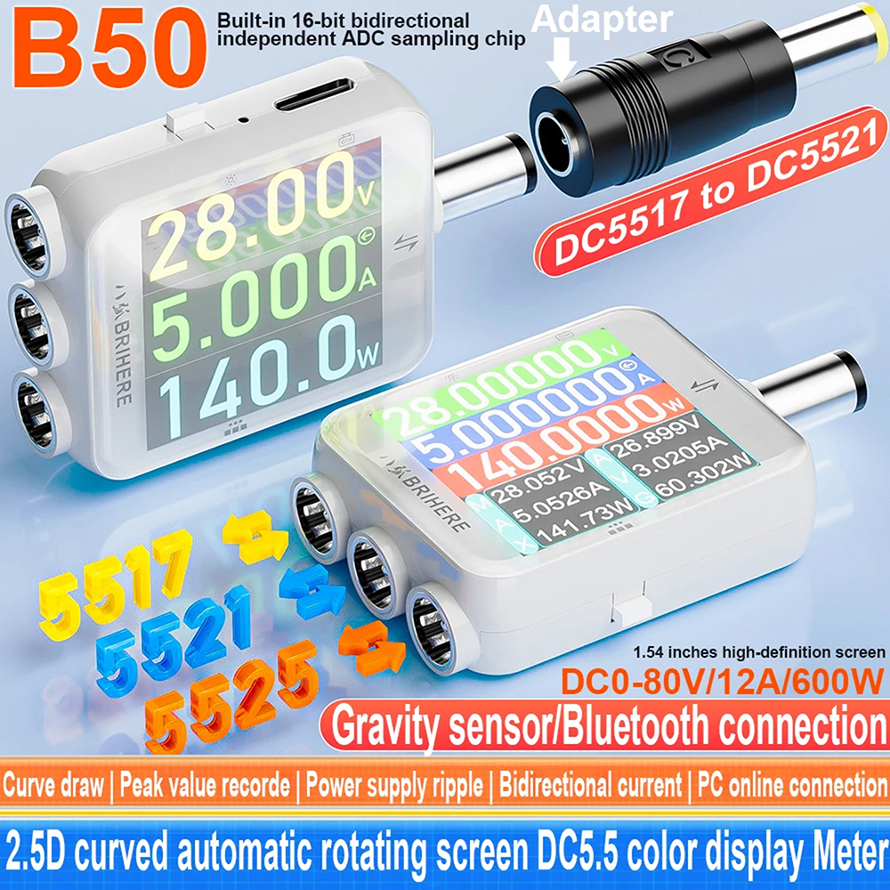 B50 DC 4.5-80V Digital Power M - Usb Ammeter Tester incelemesi ve fiyatı