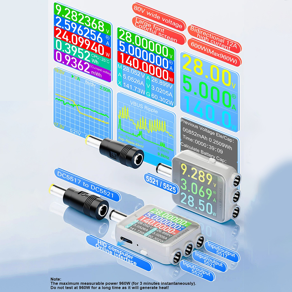 B50 DC 4.5-80V Digital Power M - Usb Ammeter Tester incelemesi ve fiyatı