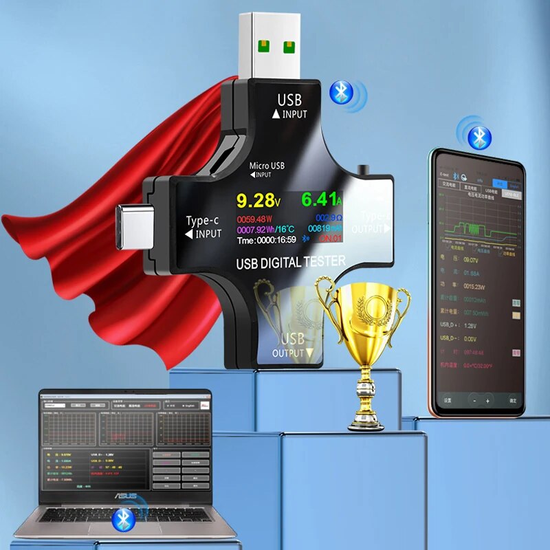 USB Tester DC Type-C PD Digita - Usb Ammeter Tester incelemesi ve fiyatı