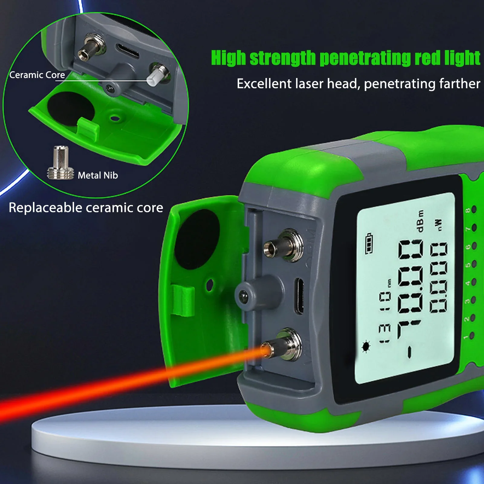 Red Light  Optic Cable Power T - Usb Ammeter Tester incelemesi ve fiyatı
