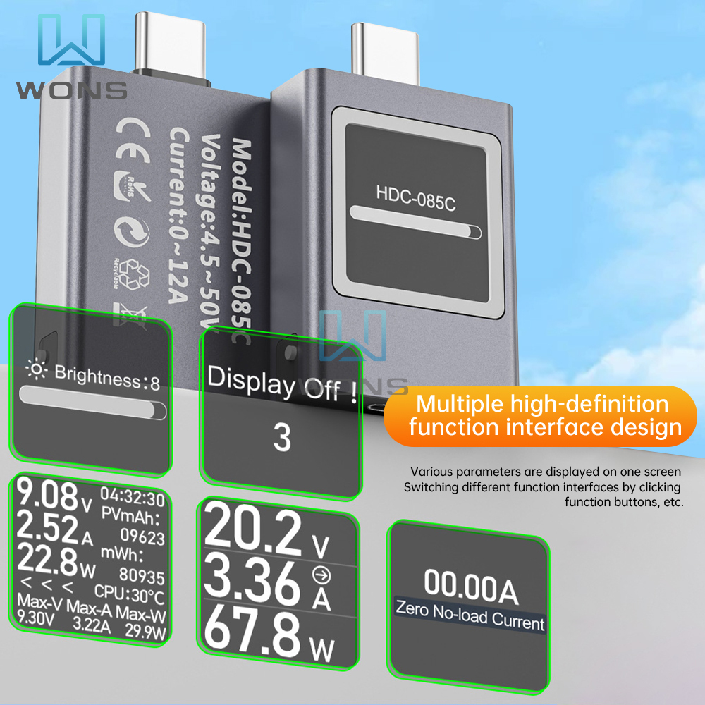 DC 4.5-50V 0-12A Multi-functio - Usb Ammeter Tester incelemesi ve fiyatı