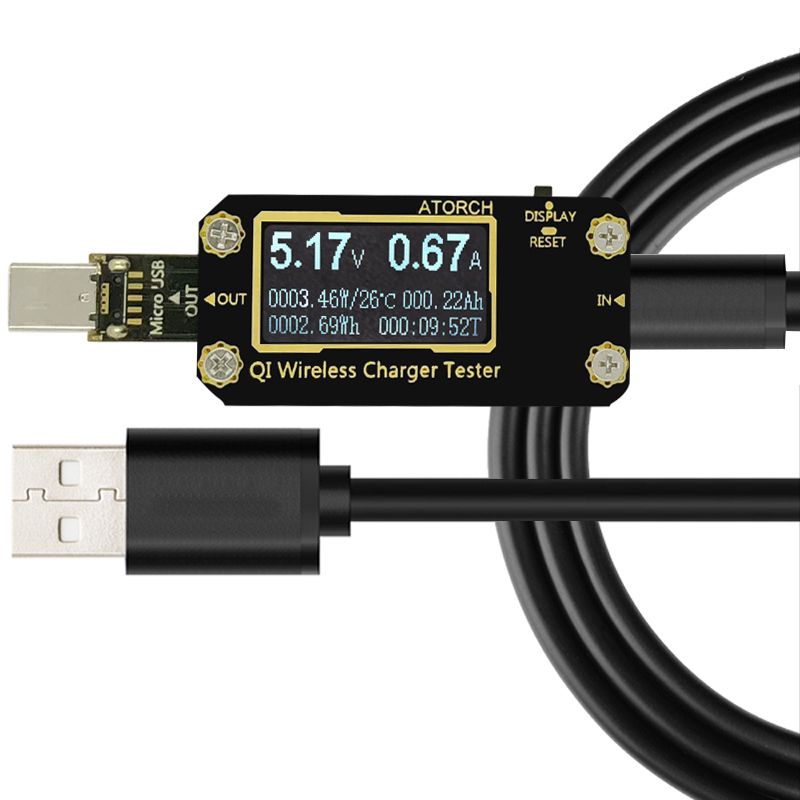 QI Wireless Charger 7 in 1 USB - Usb Ammeter Tester incelemesi ve fiyatı