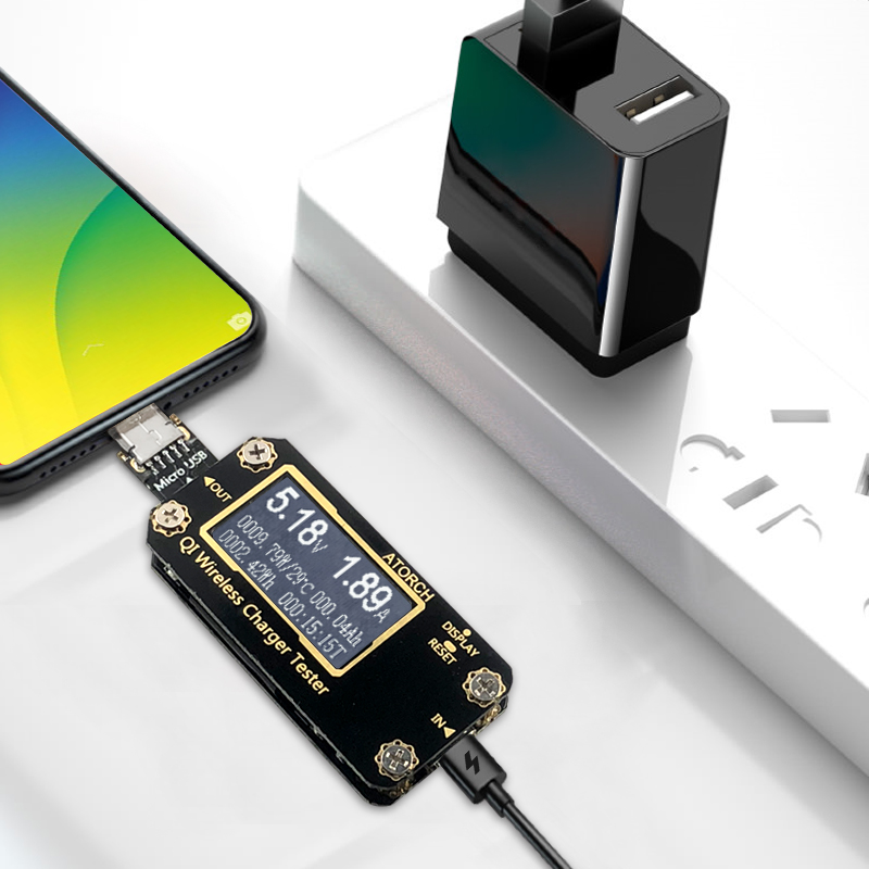 QI Wireless Charger 7 in 1 USB - Usb Ammeter Tester incelemesi ve fiyatı
