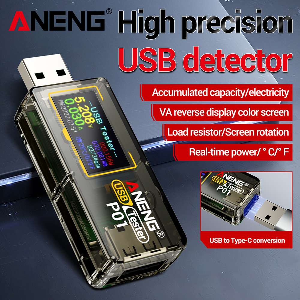 Fast Charging Tester ANENG P01 - Usb Ammeter Tester incelemesi ve fiyatı