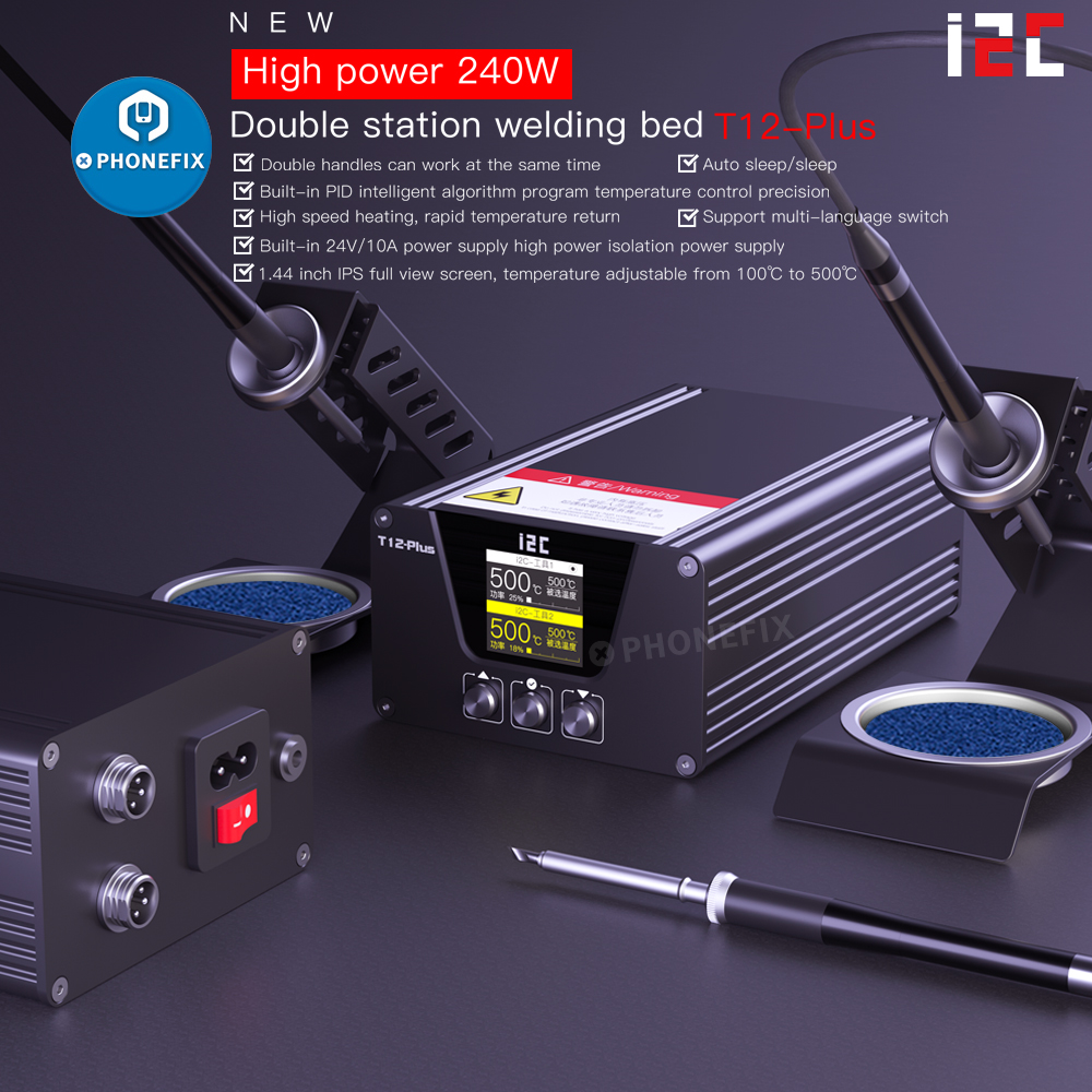 i2C T12 PLUS Soldering Station - Electronics Repair Plus incelemesi ve fiyatı