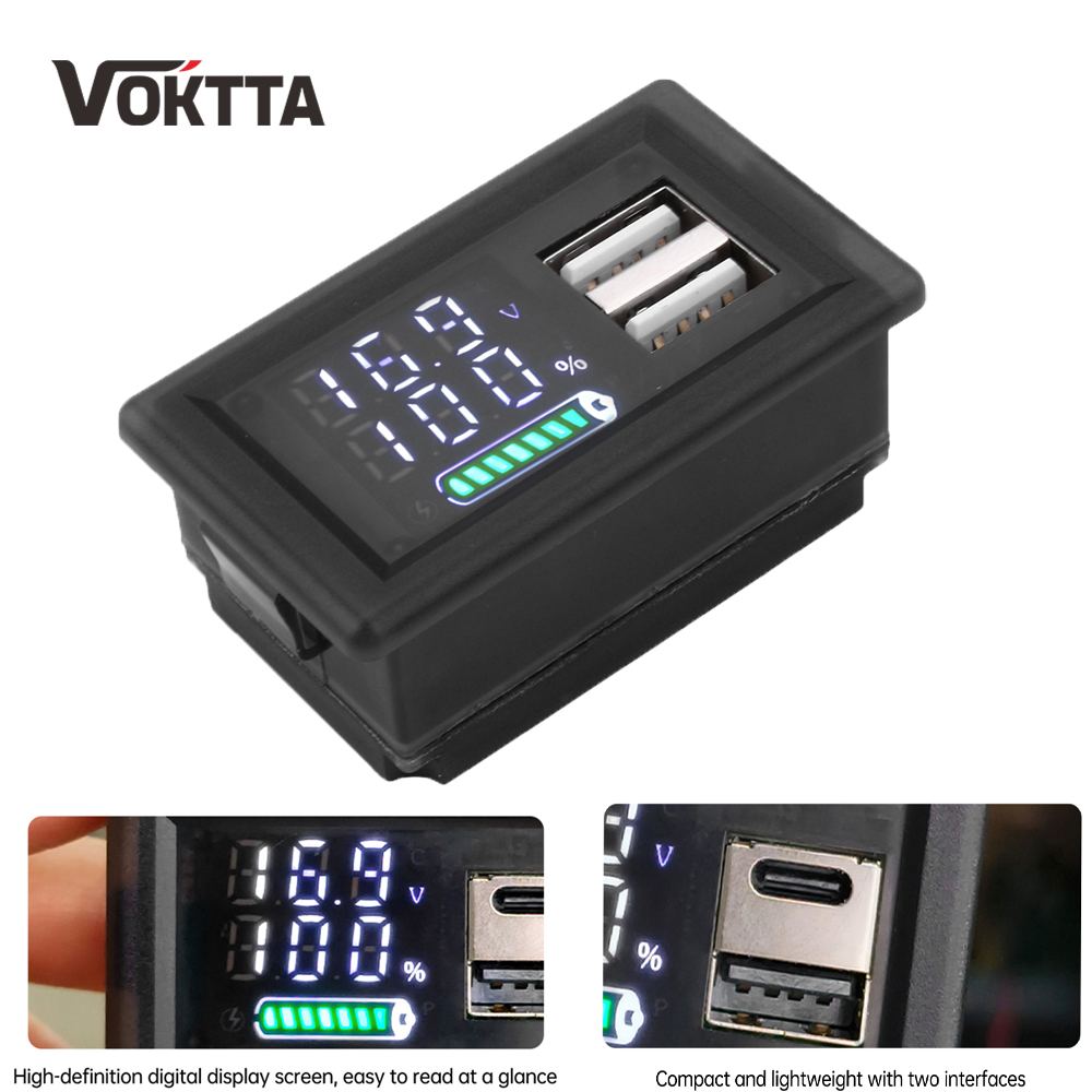 USB+Type-C/Dual USB 9V 12V 24V - Usb Ammeter Tester incelemesi ve fiyatı